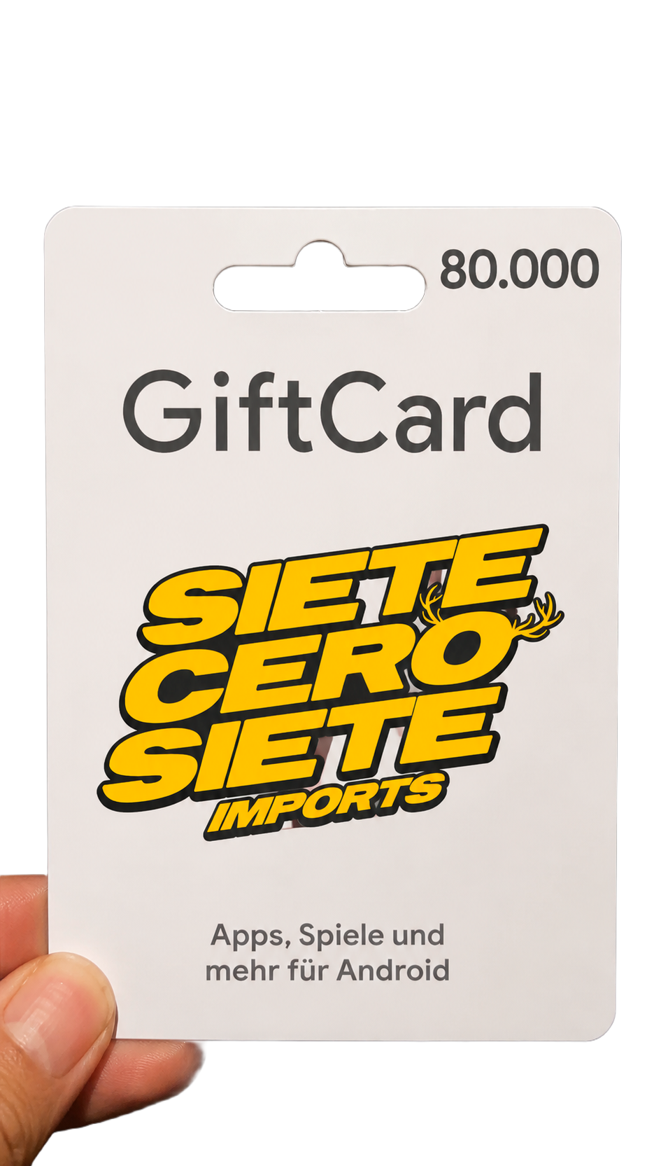 GiftCard $80.000 en la web